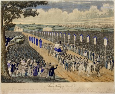 Meeting of the Trade Unionists in Copenhagen Fields, 21st April 1834 by W. Summers